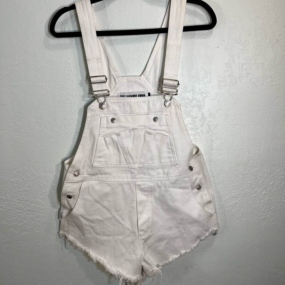 The Laundry Room White Jean Overalls